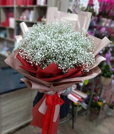 Букет цветов из: Гипсофила в Васюринской