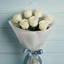 Букет 7 Белых роз Эдлесс Лав #REPLACE_PRED# Васюринской