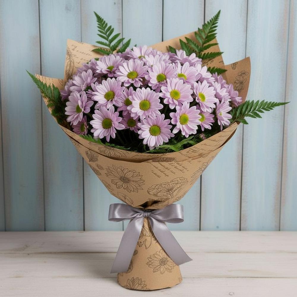 Букет цветов из: Хризантемы в Васюринской