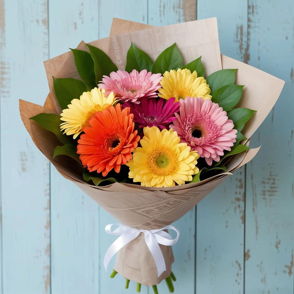 Букет цветов из: Герберы в Васюринской
