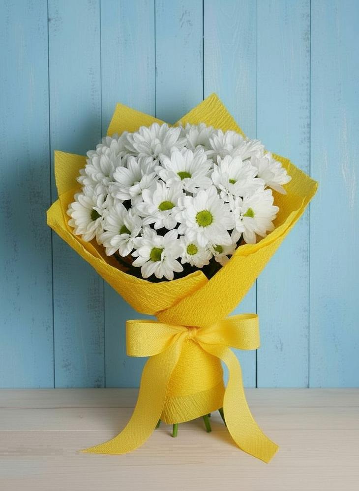 Букет цветов из: Хризантемы в Васюринской